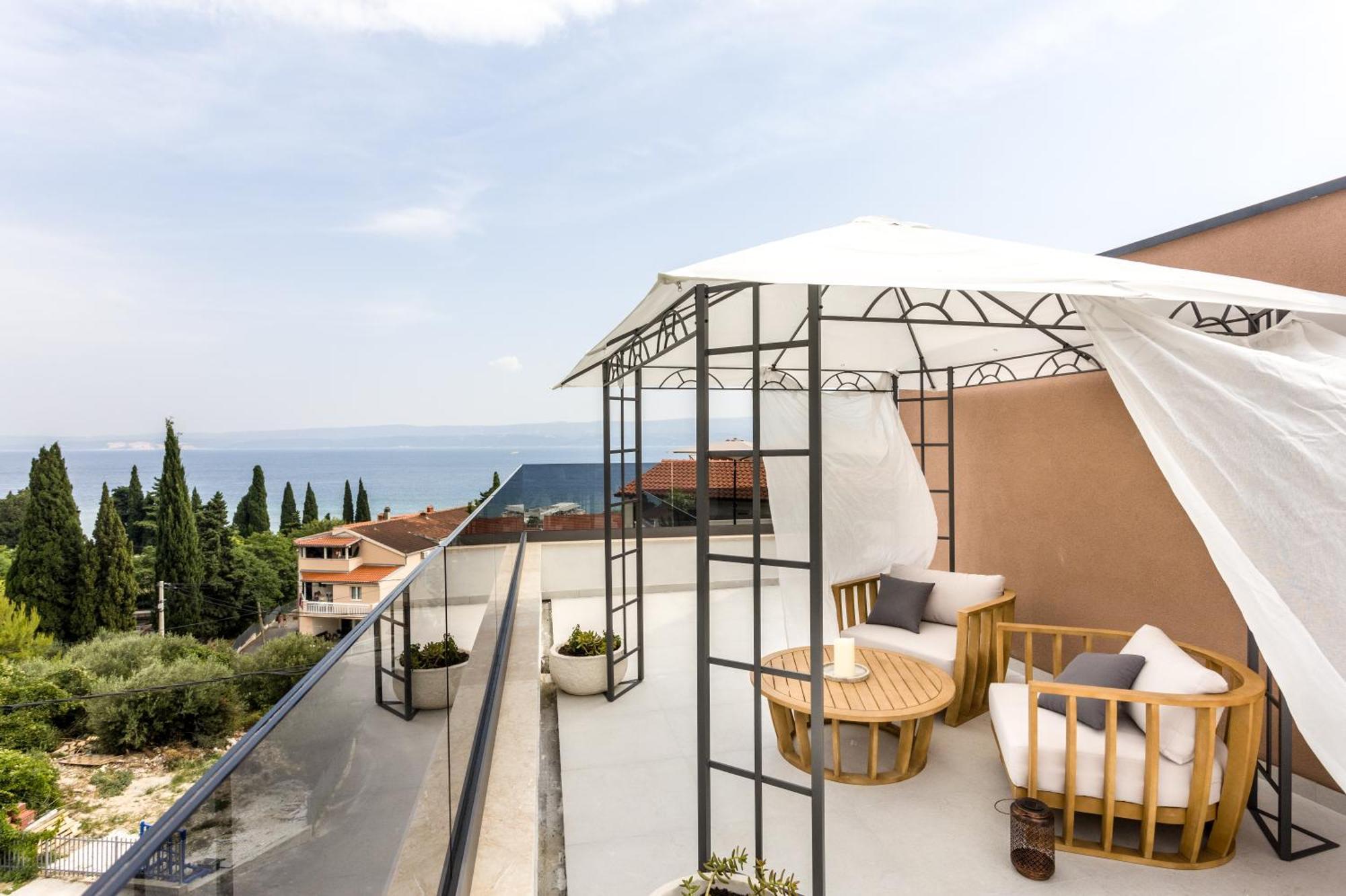 Ferienwohnung Luxury Penthouse Duće Exterior foto