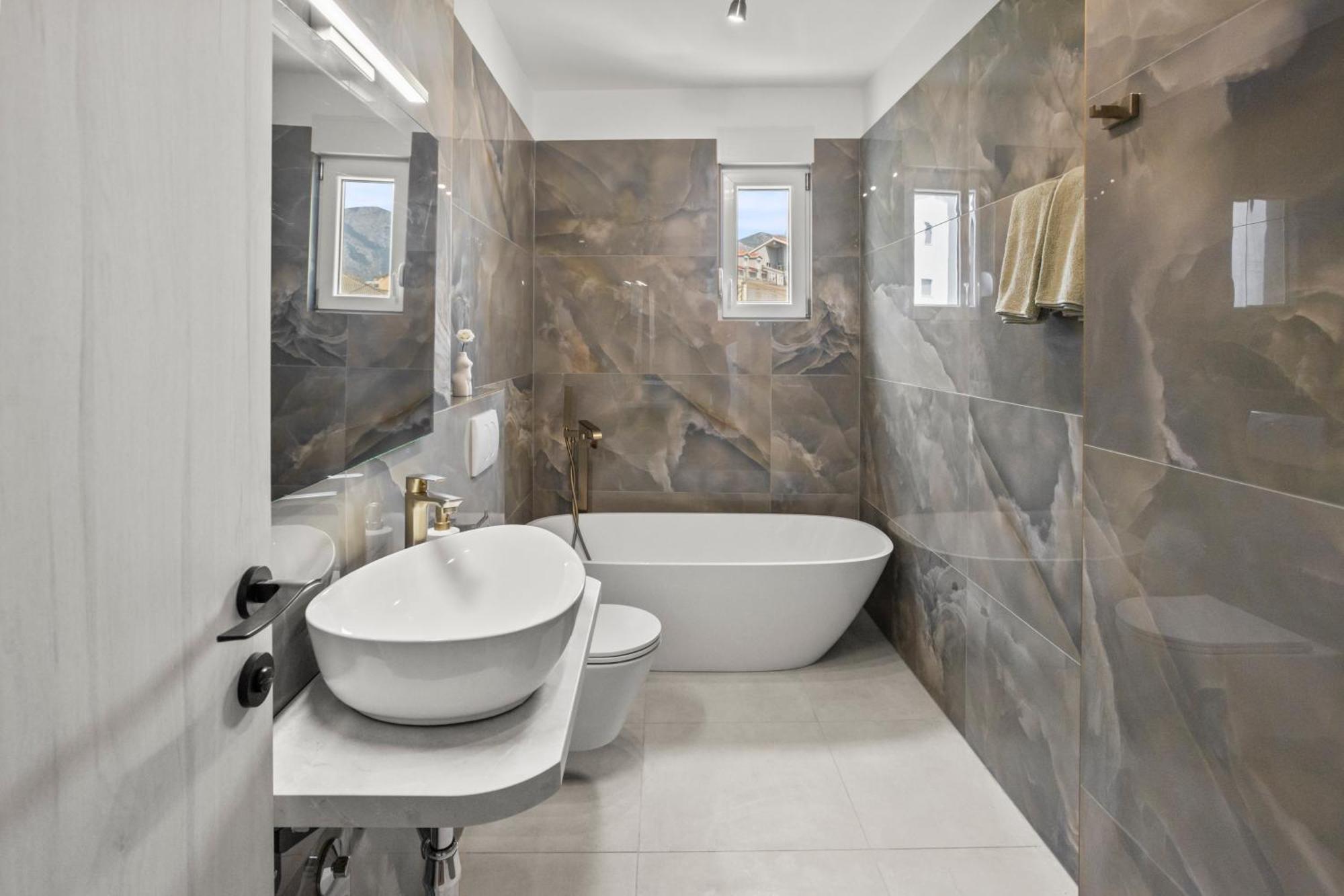 Ferienwohnung Luxury Penthouse Duće Exterior foto