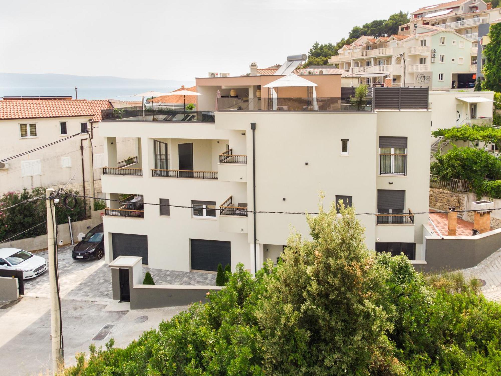 Ferienwohnung Luxury Penthouse Duće Exterior foto
