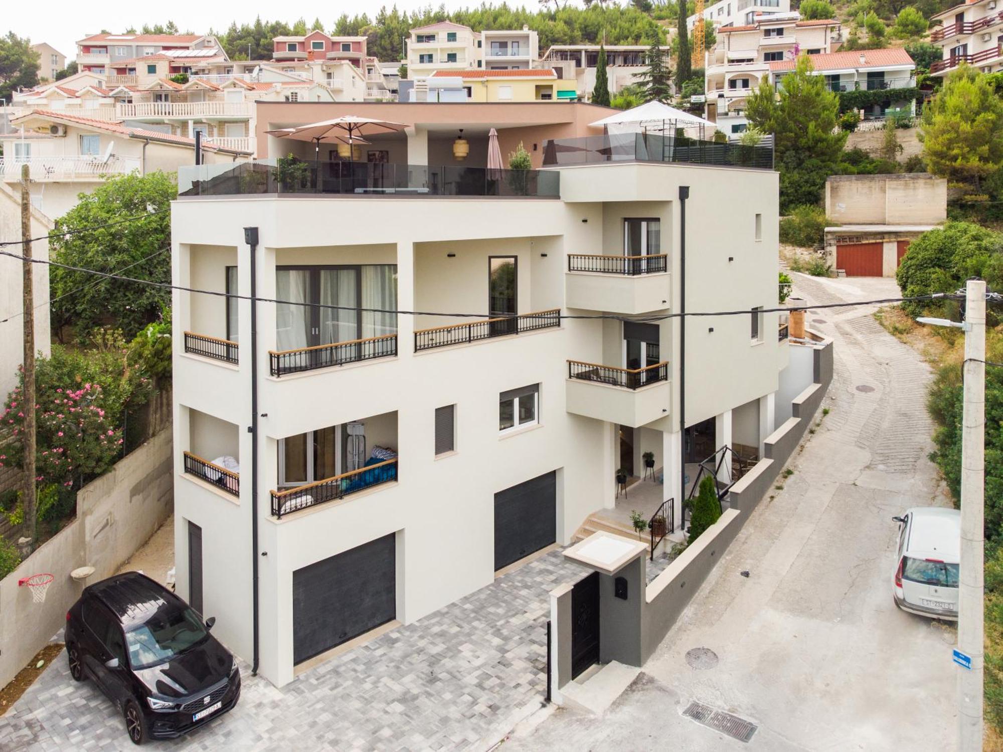 Ferienwohnung Luxury Penthouse Duće Exterior foto
